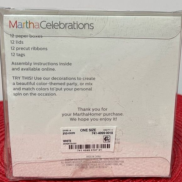 Martha Stewart Celebrations 12 Box Kit in White NWT - Picture 4 of 6